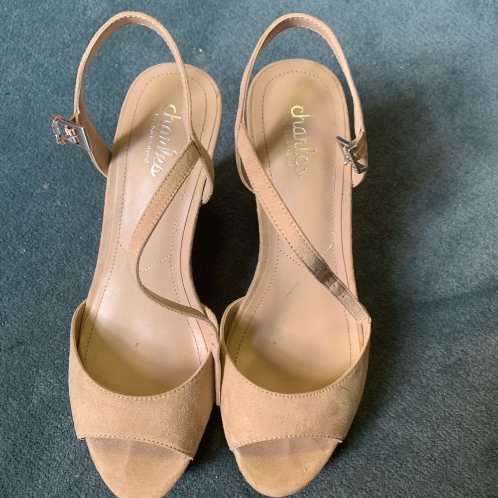 Nude Charles David wedges
